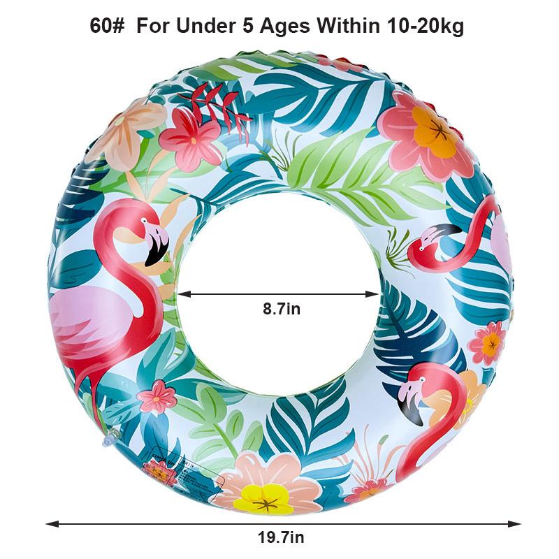 Flamingo Inflatable Swimming Ring Adult Swim Tube Pool Float Thickened Summer Pool Party Water Floating Toys