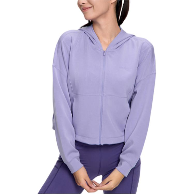 SAUCONY Running Sports Casual Fashion Breathable Long Sleeve Knit Top Women Tops Blue Purple SC1230189A-PP08