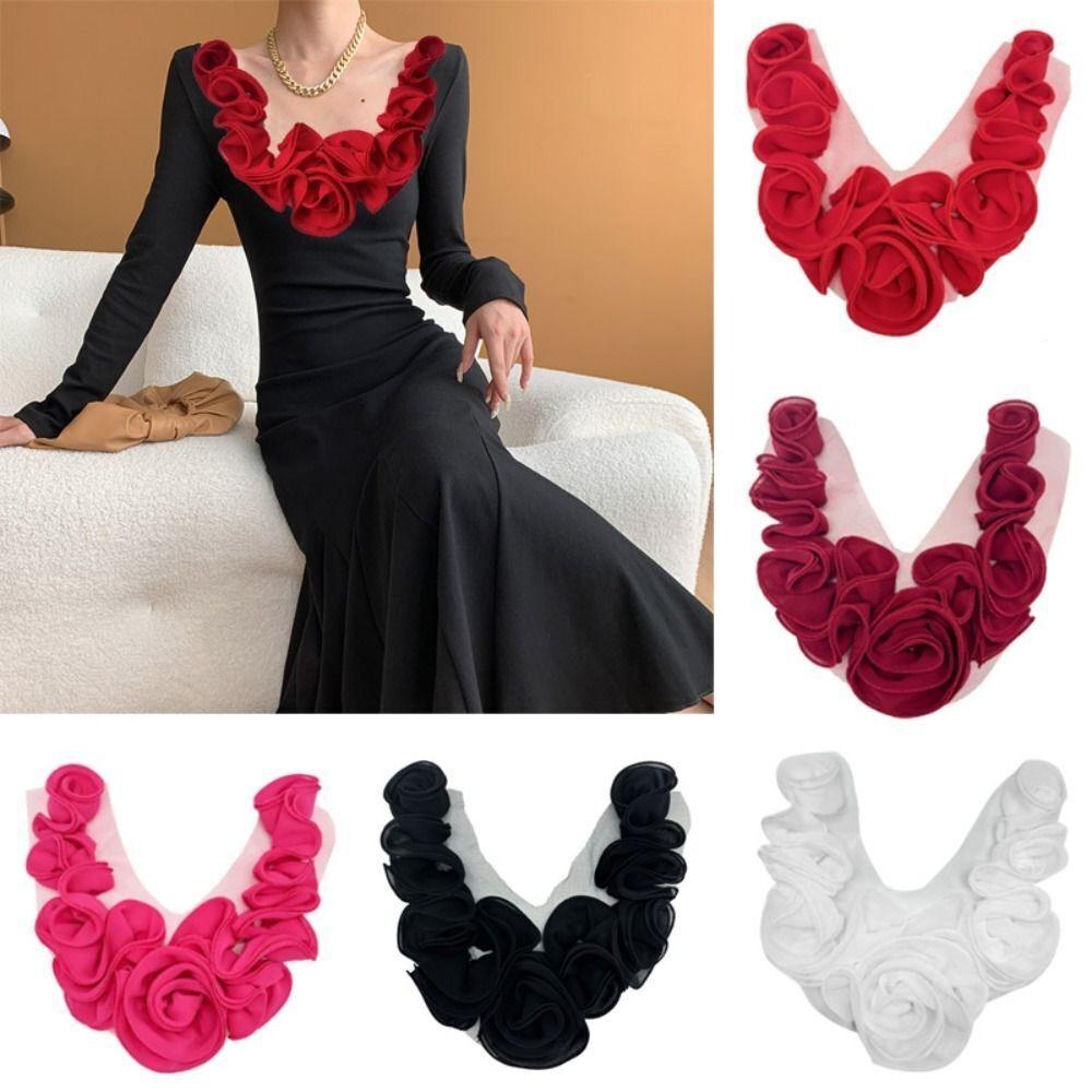 Removable Artificial Flower Patch 3D Chest Flower New Clothes Appliques