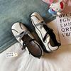 Mary Jane Dexun Shoes Mesh Shoes 2025 Summer New Ballet Shoes One Word with College Style Casual Shoes