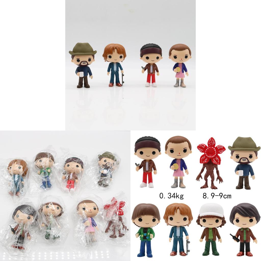 Stranger Things 5 Pvc Figure Set With Movable Heads For Collectors And Fans