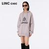 Jinyujie Women's Relaxed Fit Long-Staple Cotton Hooded Sweatshirt
