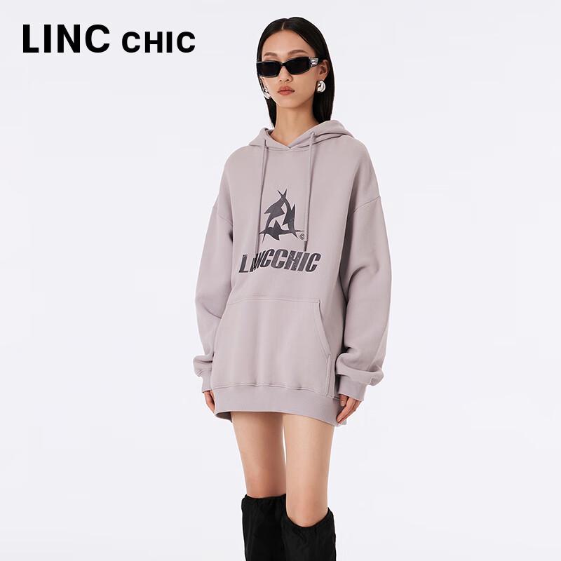 Jinyujie Women's Relaxed Fit Long-Staple Cotton Hooded Sweatshirt