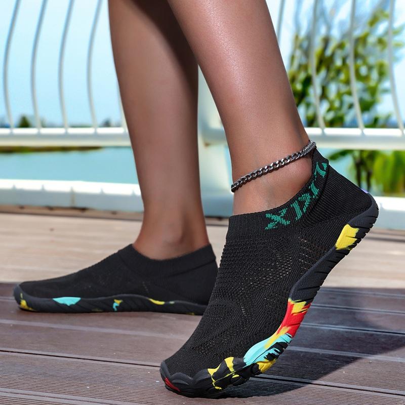 Herren Strandschuhe Sommer Neu Atmungsaktiv Weich Komfort Mesh Fünf Zehen Rutschfest Upstream Schuhe Paare Urlaub Tauchen Wasserschuhe