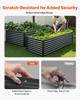 Metal Raised Garden Bed, 2.4 X 1.2 X 0.6 M Outdoor Galvanized Planter Garden Box, Open Bottom Design, Large Planter Raised Bed for Growing Vegetables,