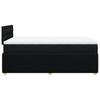 Vidaxl Continental Bed With Mattress, Black, 120X190 Cm, Fabric