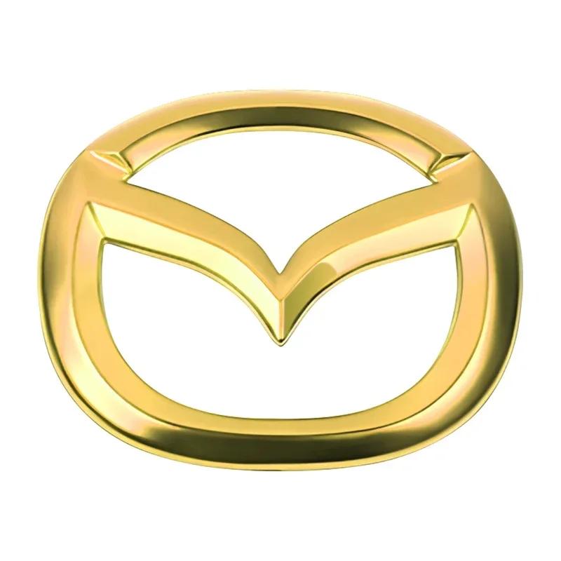 1 st ABS Bilrattens Mittemblem Klistermärke för Mazda 3 CX3 CX4 CX5 CX7 CX8 CX9 CX30 RX7 Atenza Axela Inredningsdekoration
