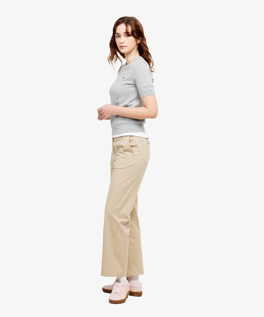LACOSTE Women'S Basic Crew Neck Short Sleeve Sweater Af115E-56G Cca