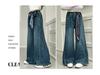 Girls' Korean Style Wide-Leg Trousers: Trendy Spring & Autumn Jeans for Junior High Students