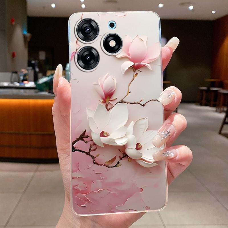 For Tecno Spark 10 Pro KI7 Back Cover Tecno Spark 10 Pro Case K17 Aesthetic Fashion Butterfly Flowers Clear Soft TPU Phone Case