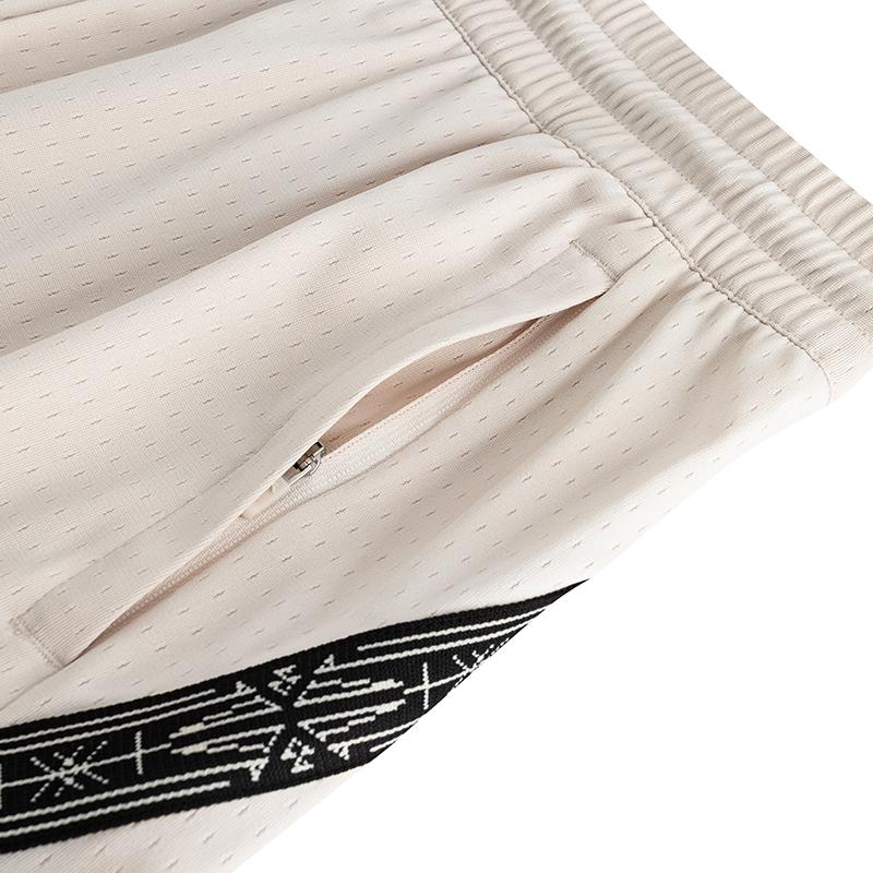 Anta Kyrie Serie Locker Vielseitig Bequem Einfach Atmungsaktiv Mittelhoch Kordelzug Mode Street Casual Shorts Unisex Shorts Schlammgrau 172631309-2