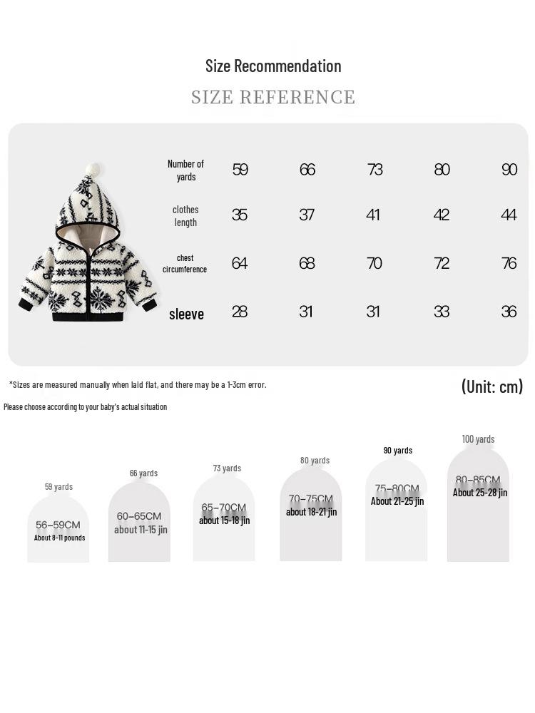 Infant Hooded Velvet-Lined Cotton Jacket - Autumn/Winter Outerwear for Toddlers, Warm First Birthday Outfit