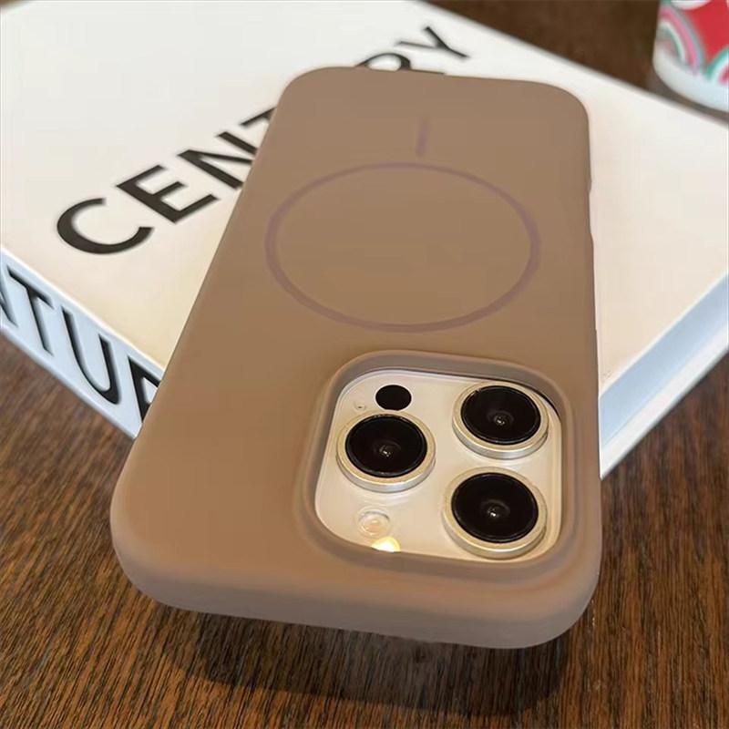 Luxury Liquid Silicone For Magsafe Case For iPhone 16 15 14 13 12 Pro Max Plus Magnetic Wireless Charging Soft Cover