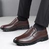 Leather Cowhide Business Casual Leather Shoes Men's Medium and Old Leather Men's Shoes Round Head Dad Shoes Men's