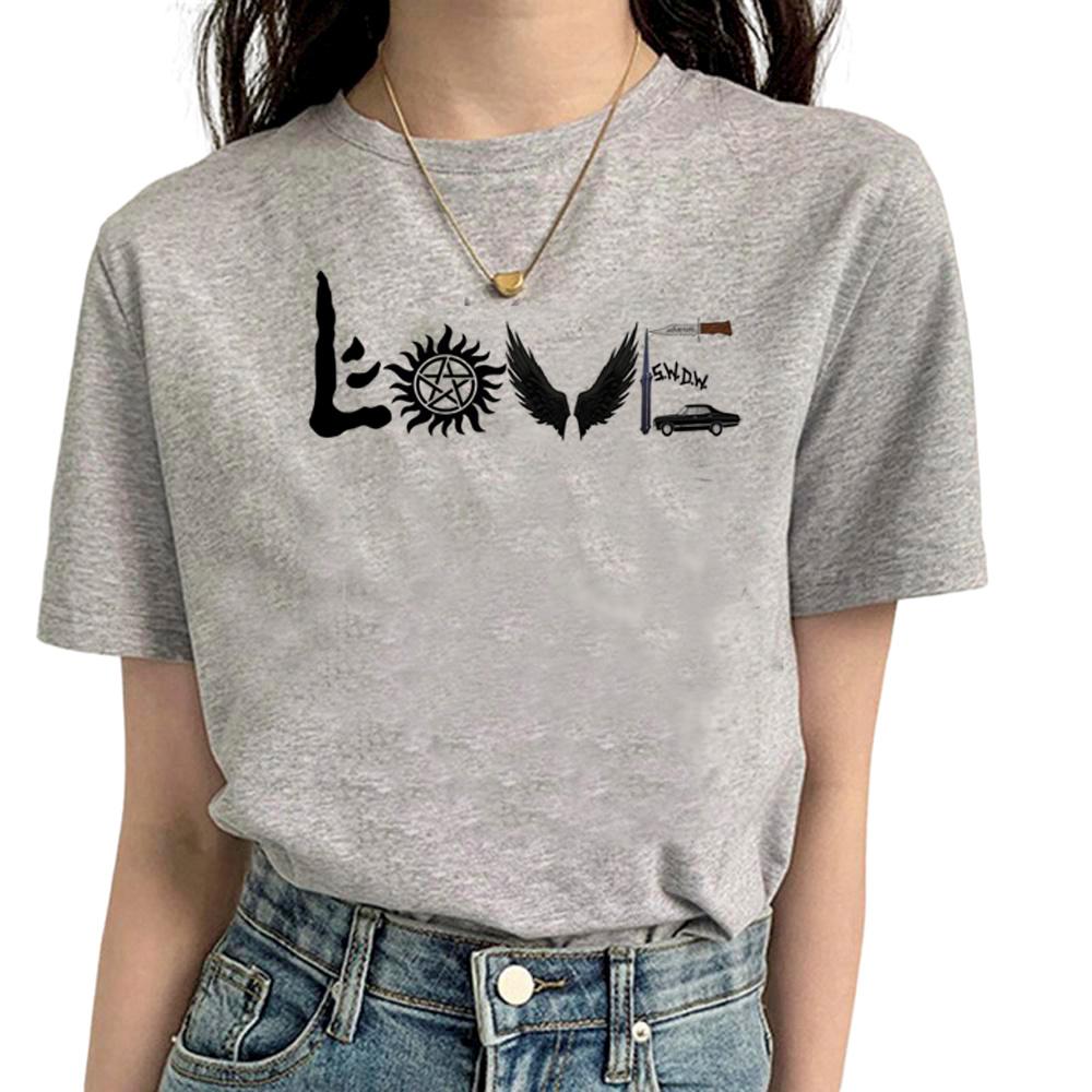 Supernatural tshirt Women streetwear graphic Unisexga tshirts girl funny clothes