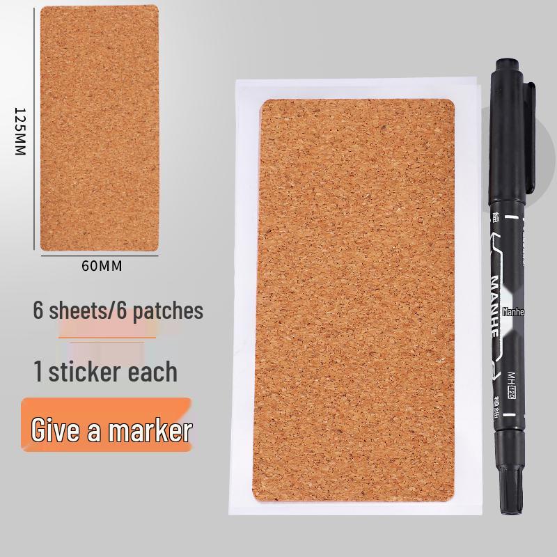 Vintage Cork Label Stickers: Waterproof Sticky Notes for Wire Network Cable and Journal Classification.