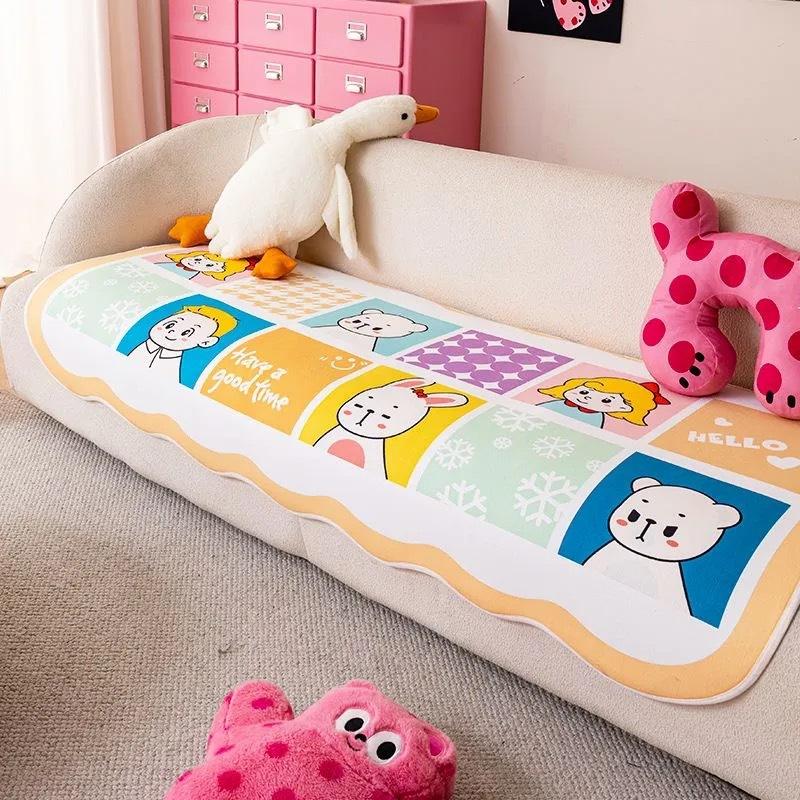

Dopamine Sofa Cushion Cartoon Special-Shaped Cover Cloth Universal In All Seasons Irregular Non-Slip Cute Sofa Cushion 90*90cm