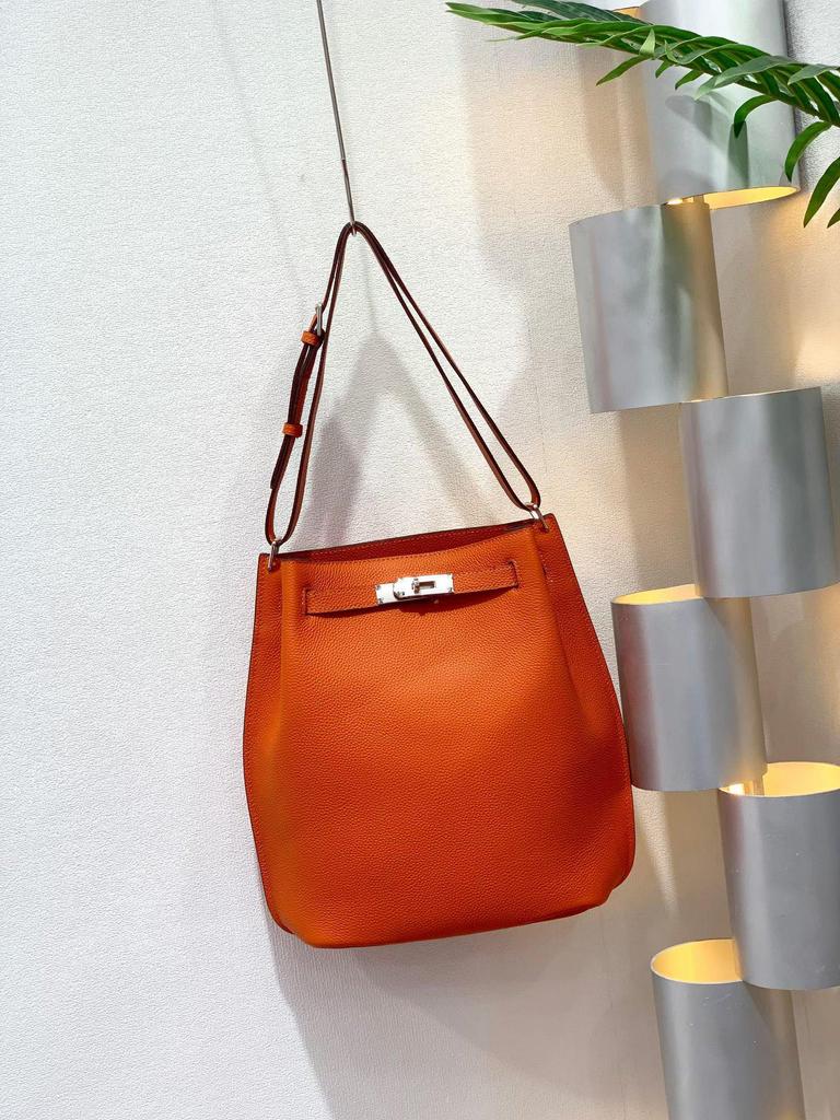 Genuine Leather 2025 Crossbody Bucket Bag - Casual, Trendy Vertical Cowhide Horseshoe Design by Sokelly