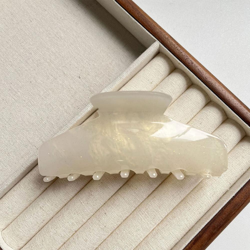 1pc Korean-style large dappled gradient color acrylic claw clip, sweet spring and summer back of the head hair clip.