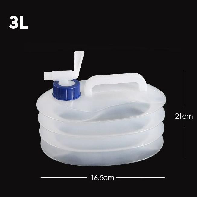 5L-15L Outdoor Collapsible Water Bag Camping Foldable Water Containers Drinking Multifunction Telescopic Storage Water Bottle