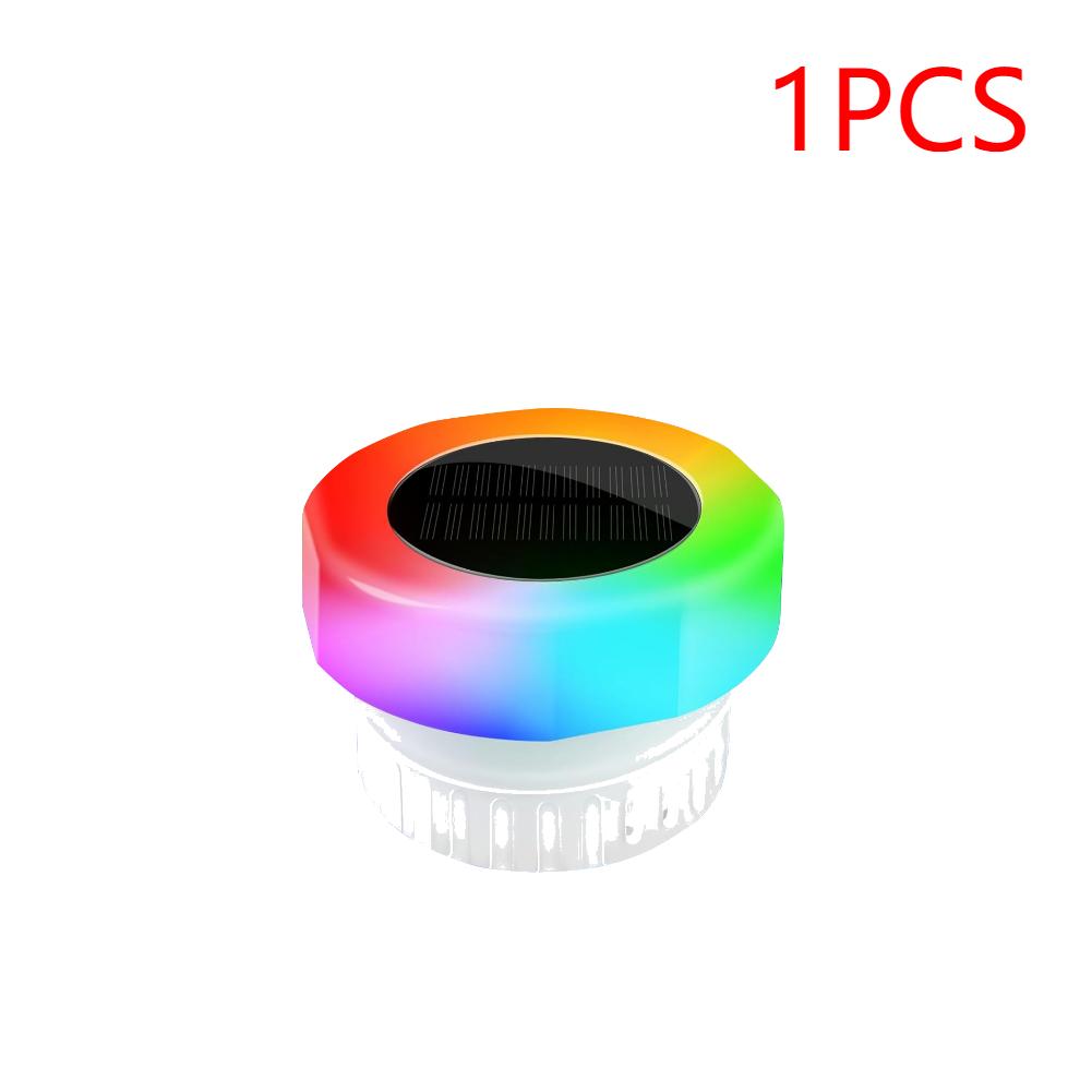 

Солнечный плавающий дозатор хлора для бассейна, поплавок для бассейна, дозатор таблеток брома с цветной подсветкой для бассейна, спа