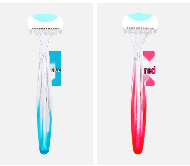 Unisex White Tiger Pubic Hair Razor & Trimmer with Styling Template for Men and Women