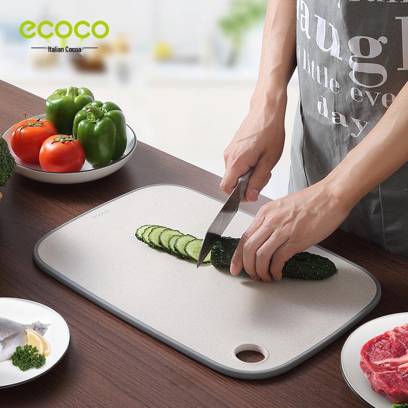 Antibacterial Wheat Straw Cutting & Chopping Board - Mold-Resistant Plastic Fruit Pad