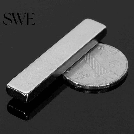1 Adet 50x10x5mm Süper Güçlü Nadir Toprak Neodimyum Uzun Çubuk Blok Motor Mıknatısı