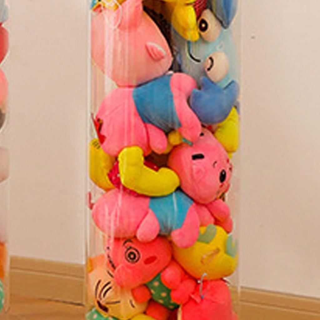 Plush Doll Storage Bucket Transparent Children"s Toy Storage Basket Container Large Capacity PVC