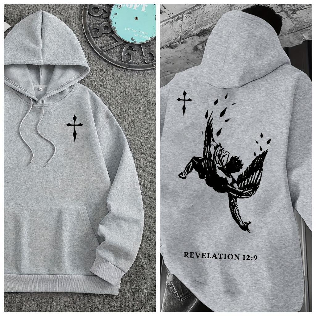 Autumn/Winter Men Vintage Cartoon Anmine Graphic Hoodie Fashion Streetwear Hoodies Unseix Sweatshirt Fleece Oversized Casual