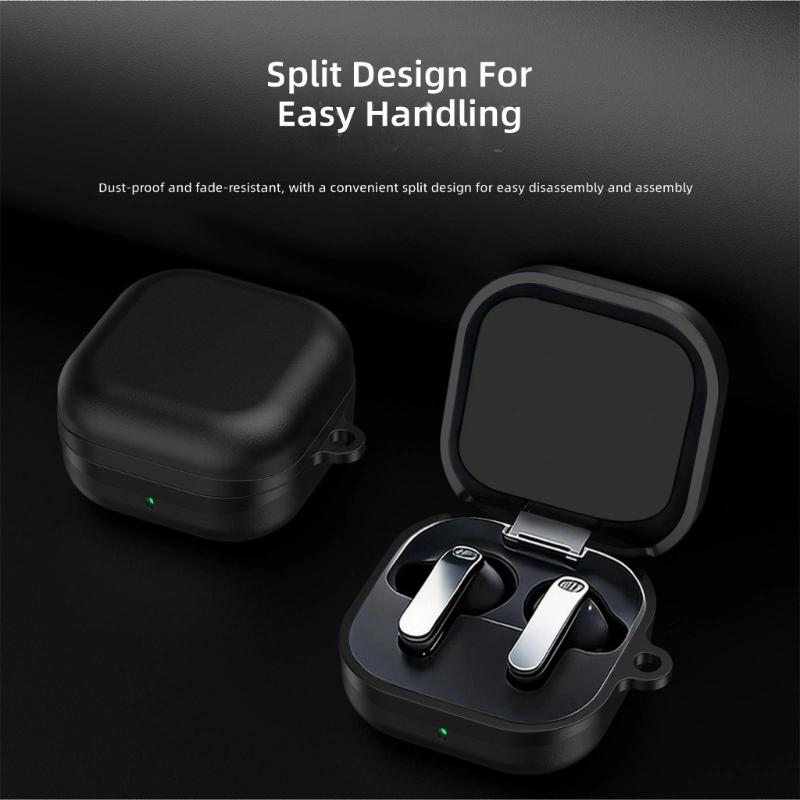 Premium TPU Hülle für Buds4 / 4Pro Ohrhörer Schale Schutzhülle Mit Haltbarkeits Schutz und Praktischem Karabiner Haken