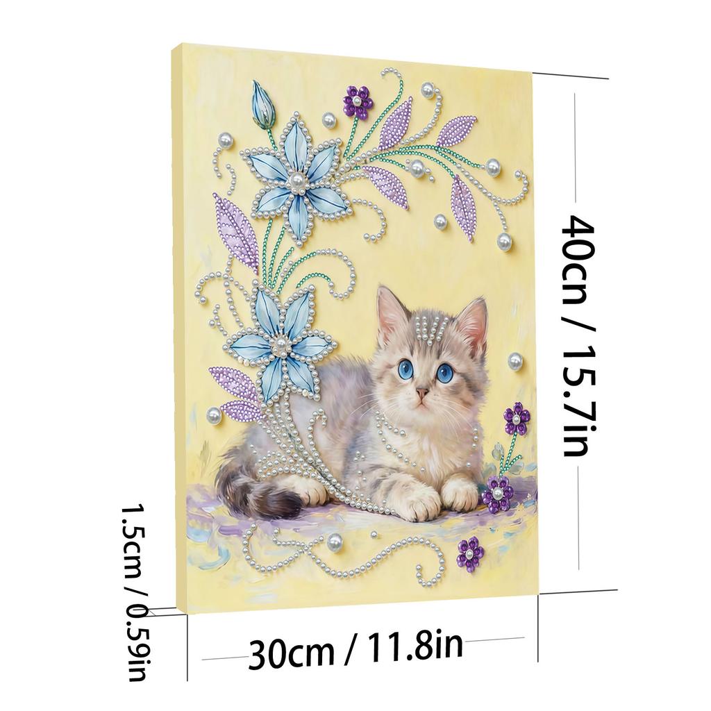 Pearl DIY Diamond Painting Gem Art 11.8x15.7inch with Frame for Adults/Beginners Gift Idea Home Decor