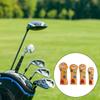 4Pcs PU Leather Golfs Club Head Cover Golfs Driver Headcover Skull Pattern Fairway Wood Headcover Hybrid Head Cover