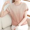 Women Sweaters Pullovers 2025 Summer Short Sleeve O-Neck Print Knitted Sweater Women Tops Pullover JJ310