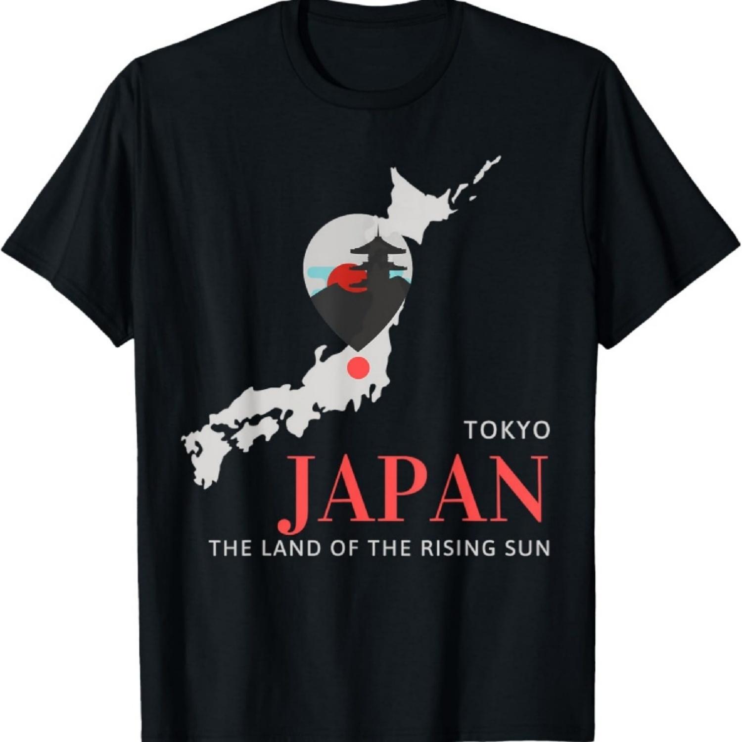

Cool Japan Land Of The Rising Sun, Japanese T-Shirt S