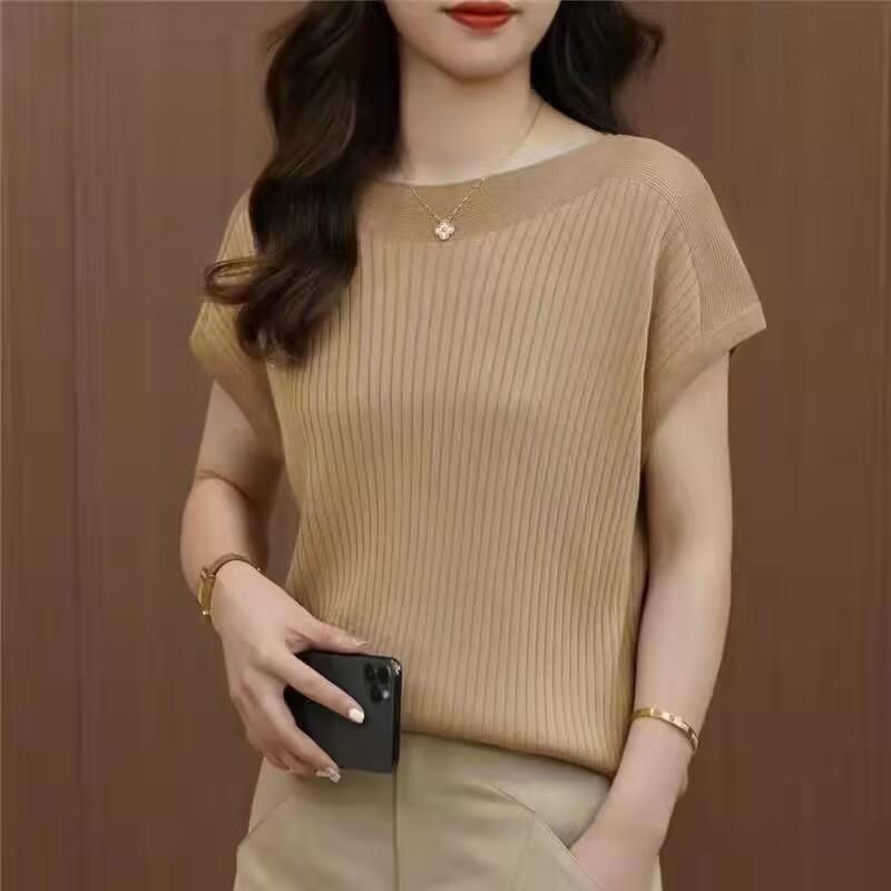 Blusas Mujer De Moda Verano Short Sleeve Knitted Tops Sweater Women Pullovers Sweaters for Women Woman Sweaters Blusa