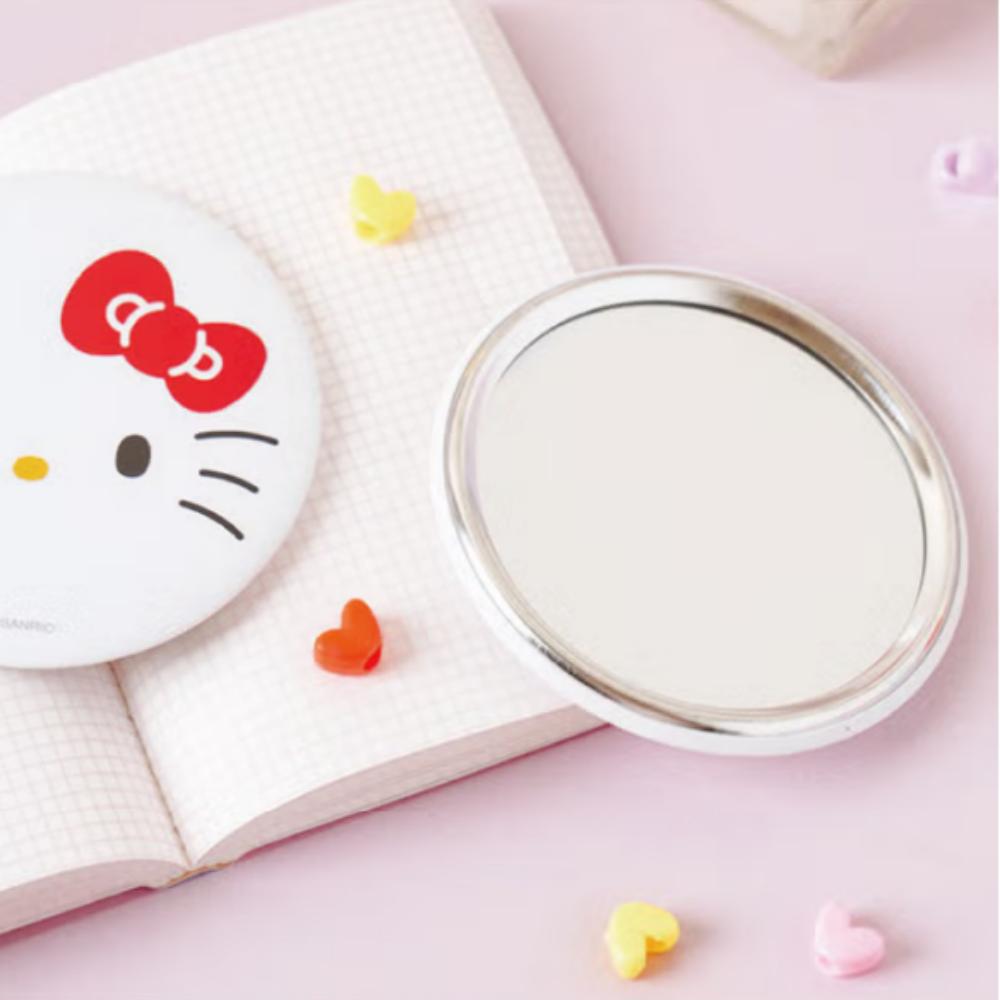 Hello Kitty Runder Handspiegel Weiß