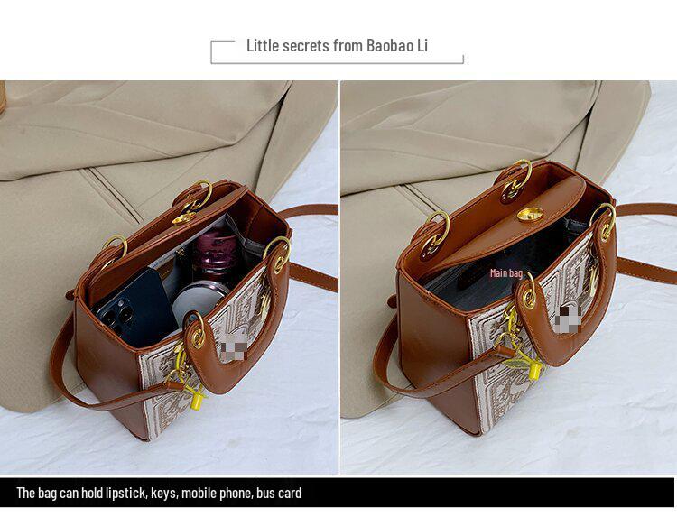 Retro Embroidered Bucket Handbag - Versatile Crossbody for Women 2025