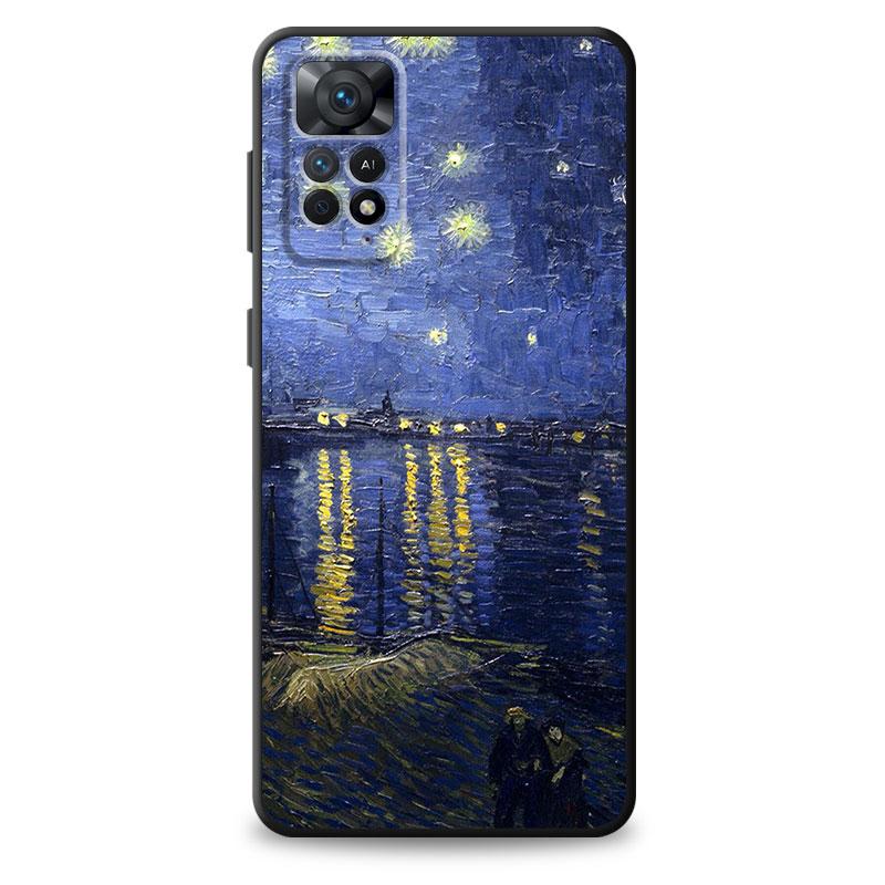 Silicone Van Gogh Coque Cover Case for Xiaomi Redmi Note 8 7 11T 8T 9T 9S 10S 11S 9 11 Pro 10 Lite 12 Note10 Note 12 11 SE 11E