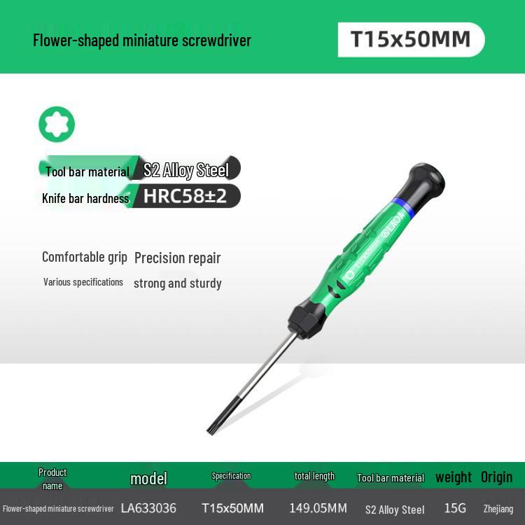 Rotating Color Ring Precision Mini Screwdriver for Mobile, Clock, Watch, Tablet Repair