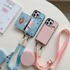 Crossbody Wallet Coin Purse Phone Case for IPhone 16 15 14 13 12 11 Pro Max 7 8 Plus Card Pocket Holder Lanyard Leather Cover