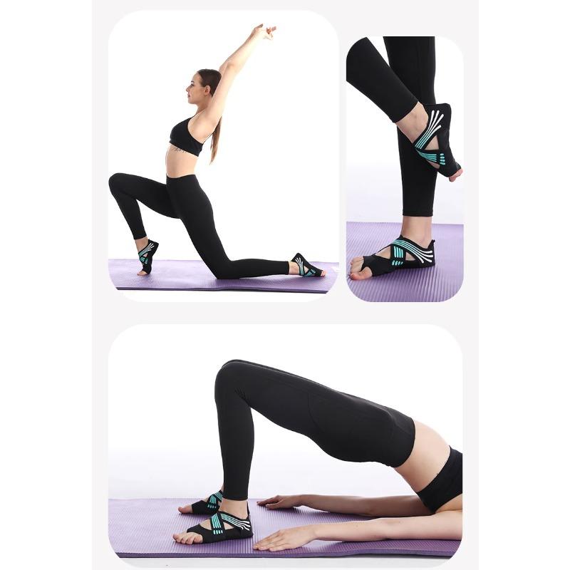 Professional Non Slip Gym Yoga Shoes Flat Soft Anti Slip Sole Ballet Fitness Dance Shoes Pilates Yoga Shoes Socks
