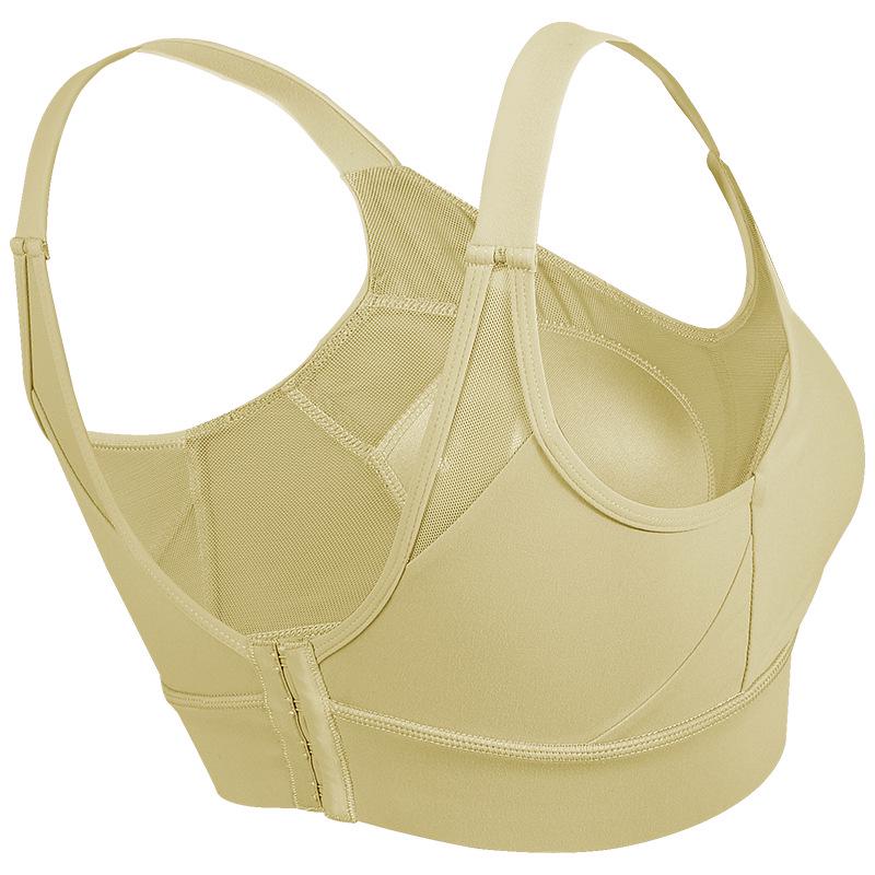 Plus Size High-Impact Sports Bra with Push-Up & Beautiful Back Design - Shockproof, Quick-Dry Yoga Tank Top