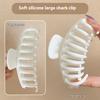Silicone Shark Clip Hairpin Soft Anti-Collision Protection Back Head Hair Claw Anti-Fall Durable Hair Accessories