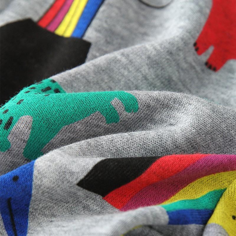 Boys Sweatpants Winter Cartoon Print Elastic Waist Kids Trousers Toddler