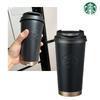 Free Shipping STARBUCKS SS BLACK MAT ELMA TUMBLER 473ml Staba Thermos Water Bottle Insulation Cooling Korea Stainless Cute 1000ml 500ml 450ml 300ml