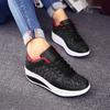 Women Thick-soled Sports Shoes PU Leather Outdoor Sneakers Non-slip Rocker Shoes Fashion Platform Shoes