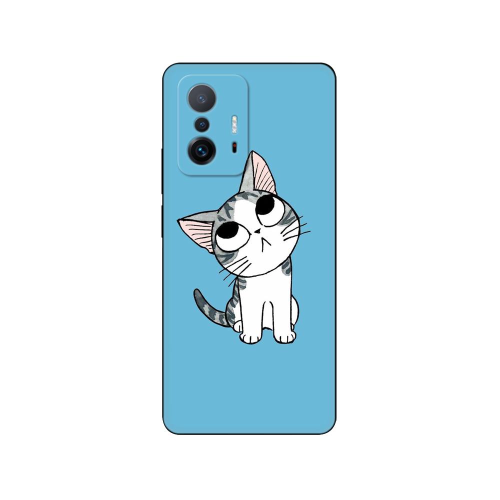 Pro Xiaomi 11T Pouzdro Pro Xiaomi 11T Pro Měkké pouzdro Silikonový Telefon Zadní kryt Xiaomi11T mi 11 T 11TPro coque 6,67palcový černý tpu obal