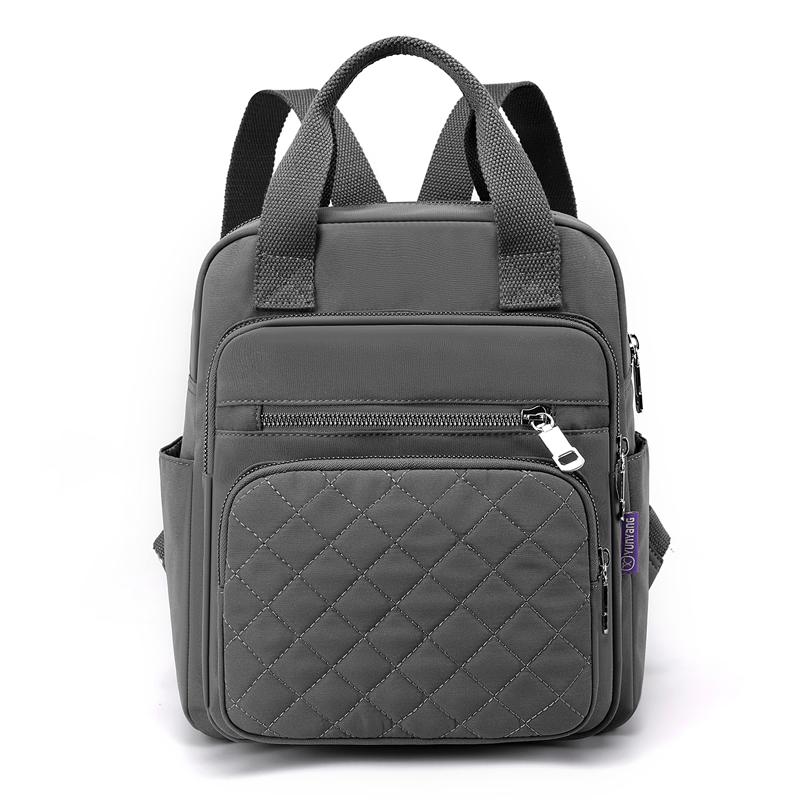 Quilted Backpack for Women – Stylish Multi-Use Bag with Multiple Pockets & Adjustable Straps – Perfect for Work, School & Daily Use