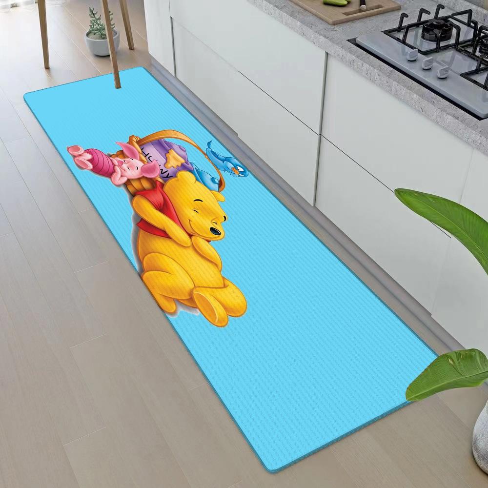 Entrance Front Door Doormat Winnie the Poohs Non-slip Kitchen Rug Living Room Rugs Balcony Bathroom Foot Mat Floor Mats Carpet
